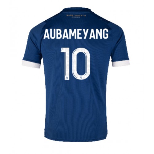 Olympique de Marseille Aubameyang #10 Gostujuci Dres 2023-24 Kratak Rukav